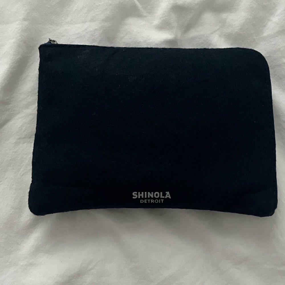 Shinola Felt Amenity Kit/Cosmetics Bag w D&S & Durga Toiletries - Dark Blue/Navy